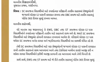 SC વિદ્યાર્થીઓ માટે JEE તૈયારીની તક વધારવાની માંગ