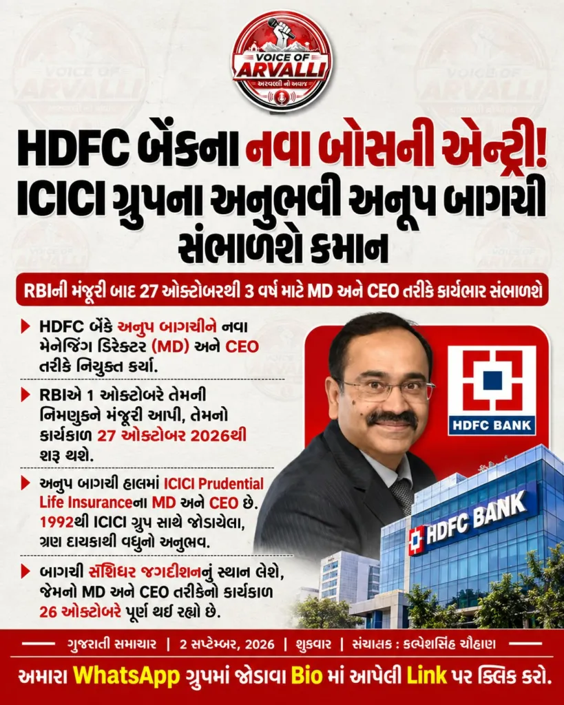 HDFC બેંકના નવા બોસની એન્ટ્રી! અનૂપ બાગચી સંભાળશે કમાન